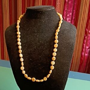 Chic Gold Beaded Necklace